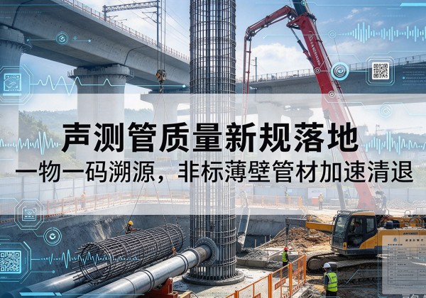 万州区声测管质量新规落地，一物一码溯源，非标薄壁管材加速清退